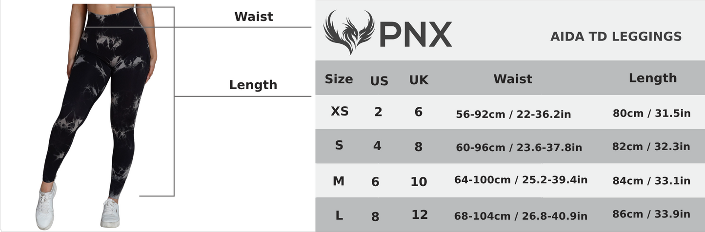 Clearance PNX - Aida TD Leggings - Blue/Black