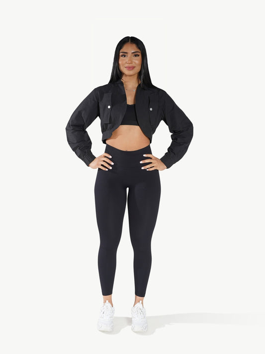 CLEARANCE - PNX - Paloma Crop Jacket - Black