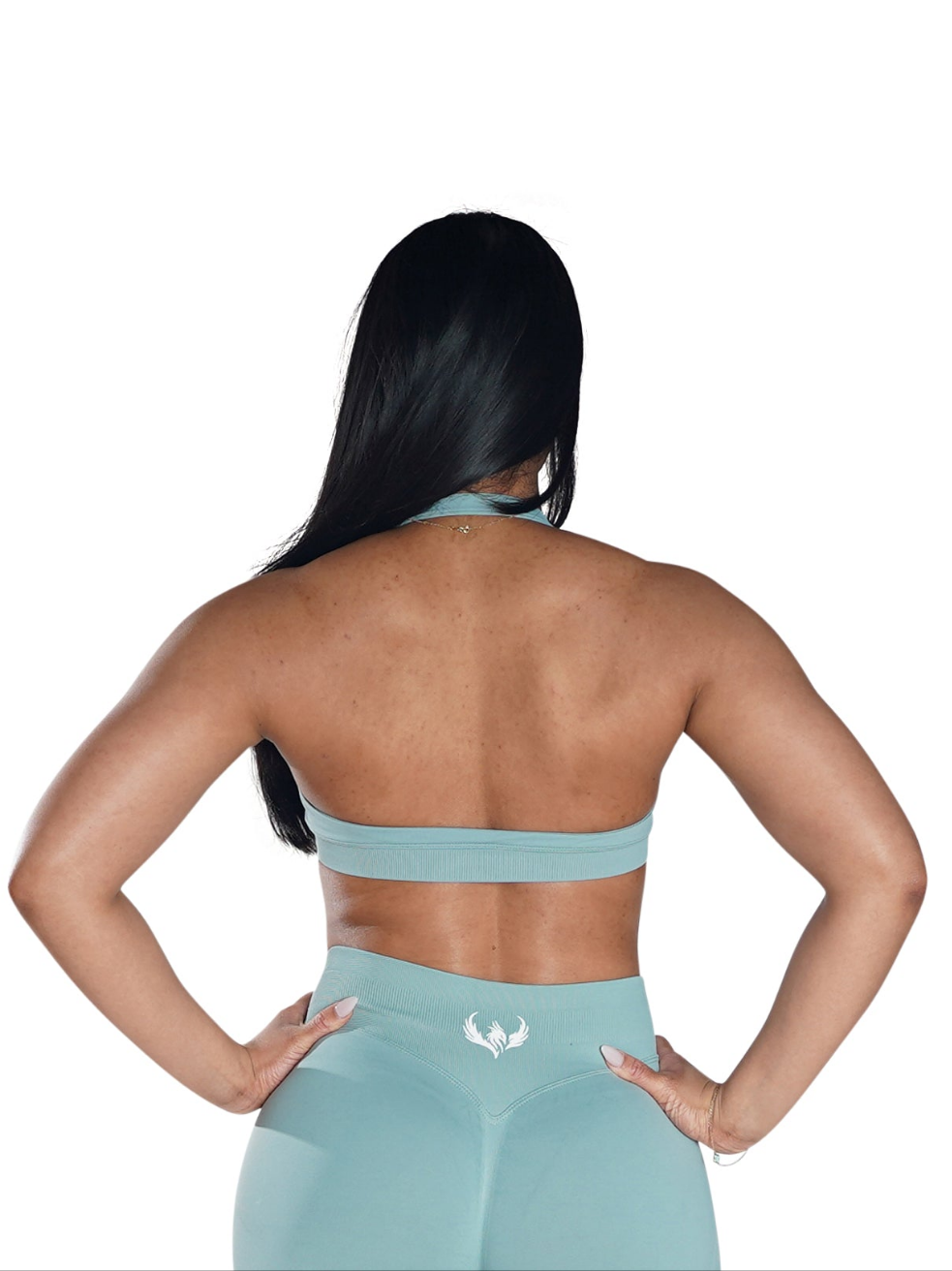 PNX - Nova Halter Neck Sports Bra - Mint Green