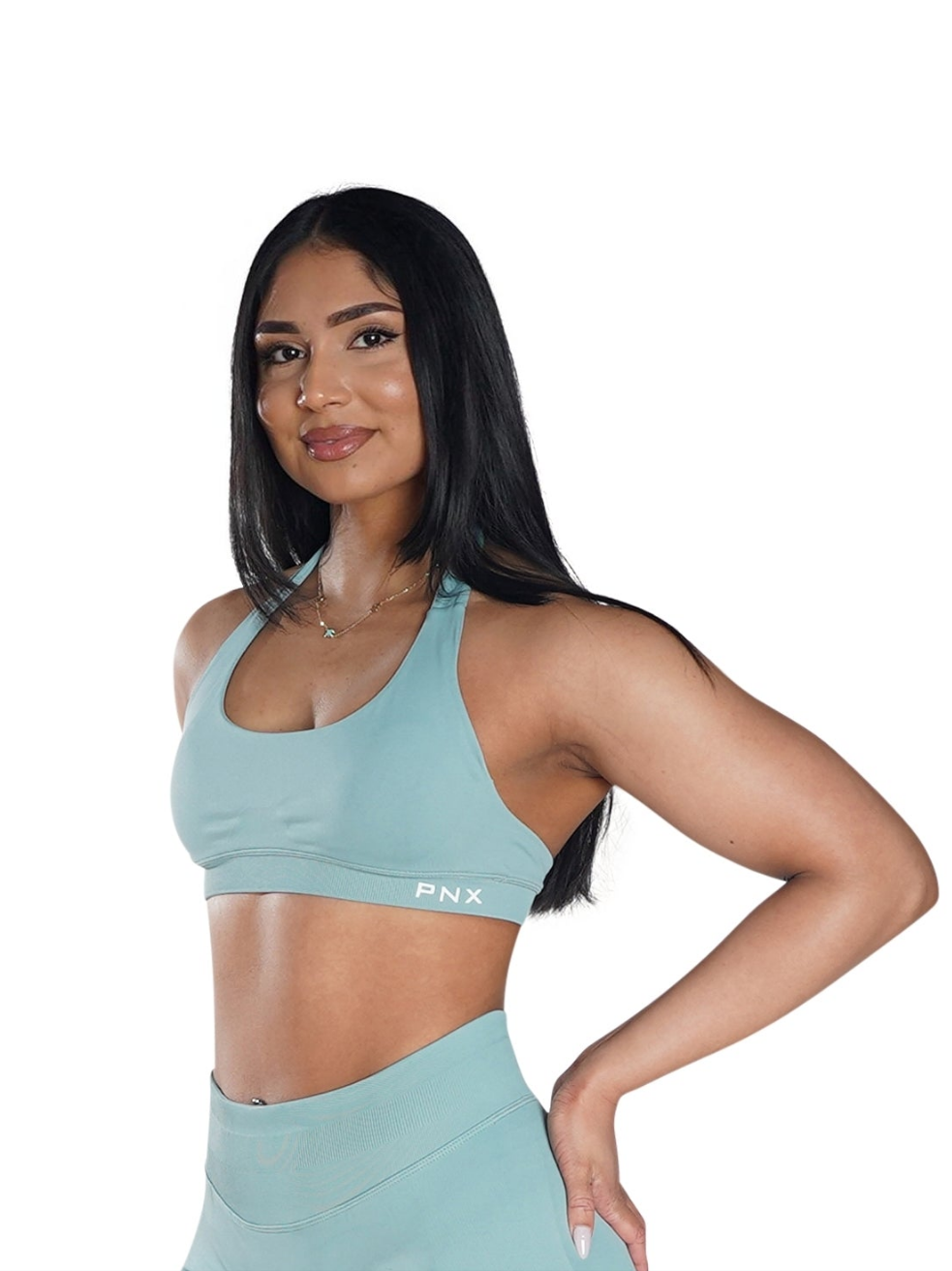 PNX - Nova Halter Neck Sports Bra - Mint Green