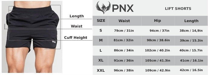 CLEARANCE PNX - Mens Lift Shorts - Blue