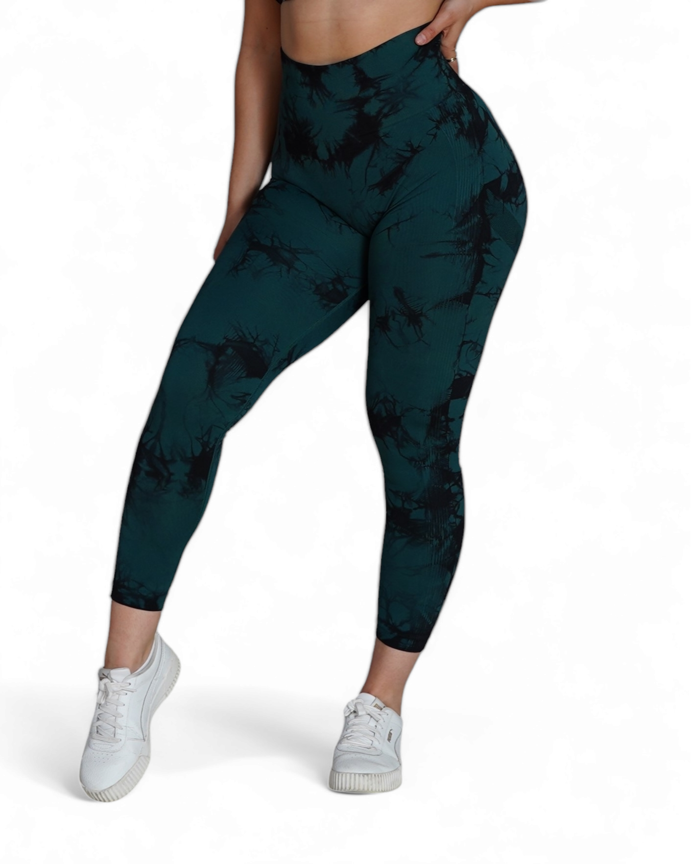 Clearance PNX - Aida TD Leggings  - Dark Green/Black