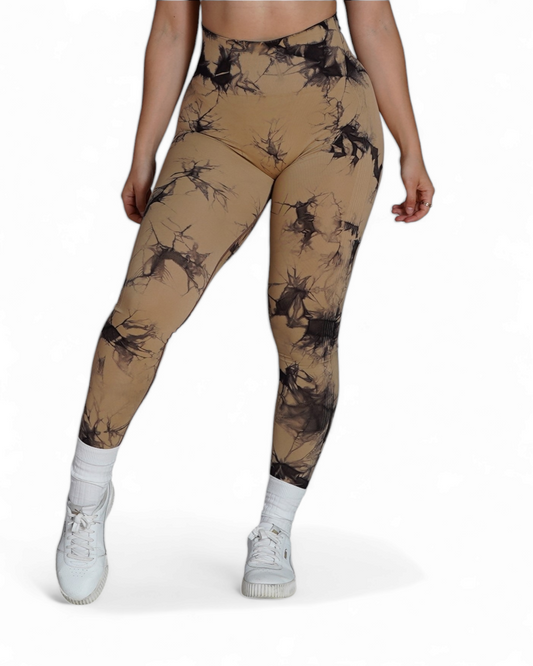 Clearance PNX - Aida TD Leggings  - Caramel/Black