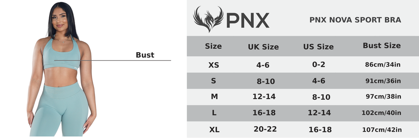 PNX - Nova Halter Neck Sports Bra - Brown