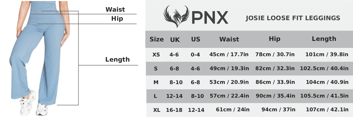 PNX - Josie Straight Leg Leggings - Blue