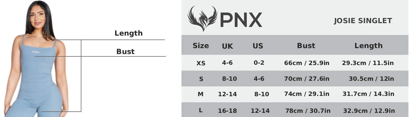 PNX - Josie Singlet - Blueberry