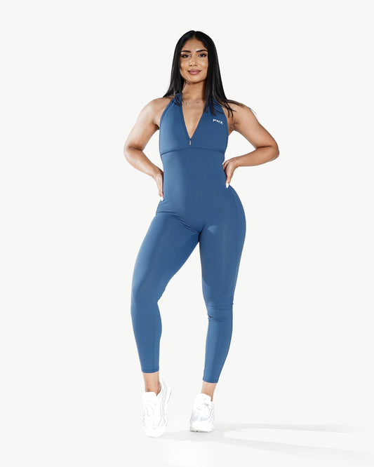 PNX - Swan Backless bodysuit - Blue