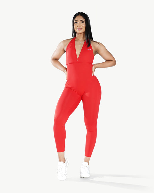 PNX - Swan Backless bodysuit - Red