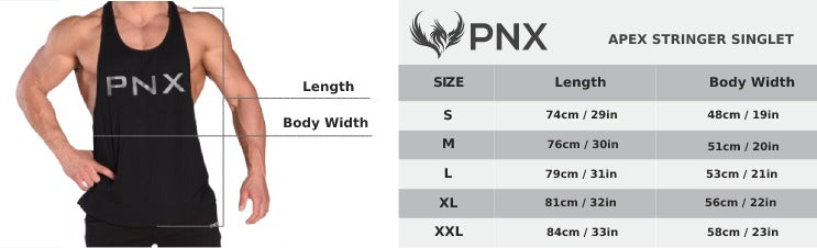 PNX - Apex Stringer Singlet - Black