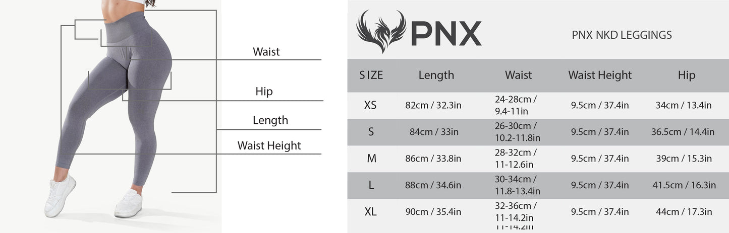 PNX -  NKD leggings - Vapor Black