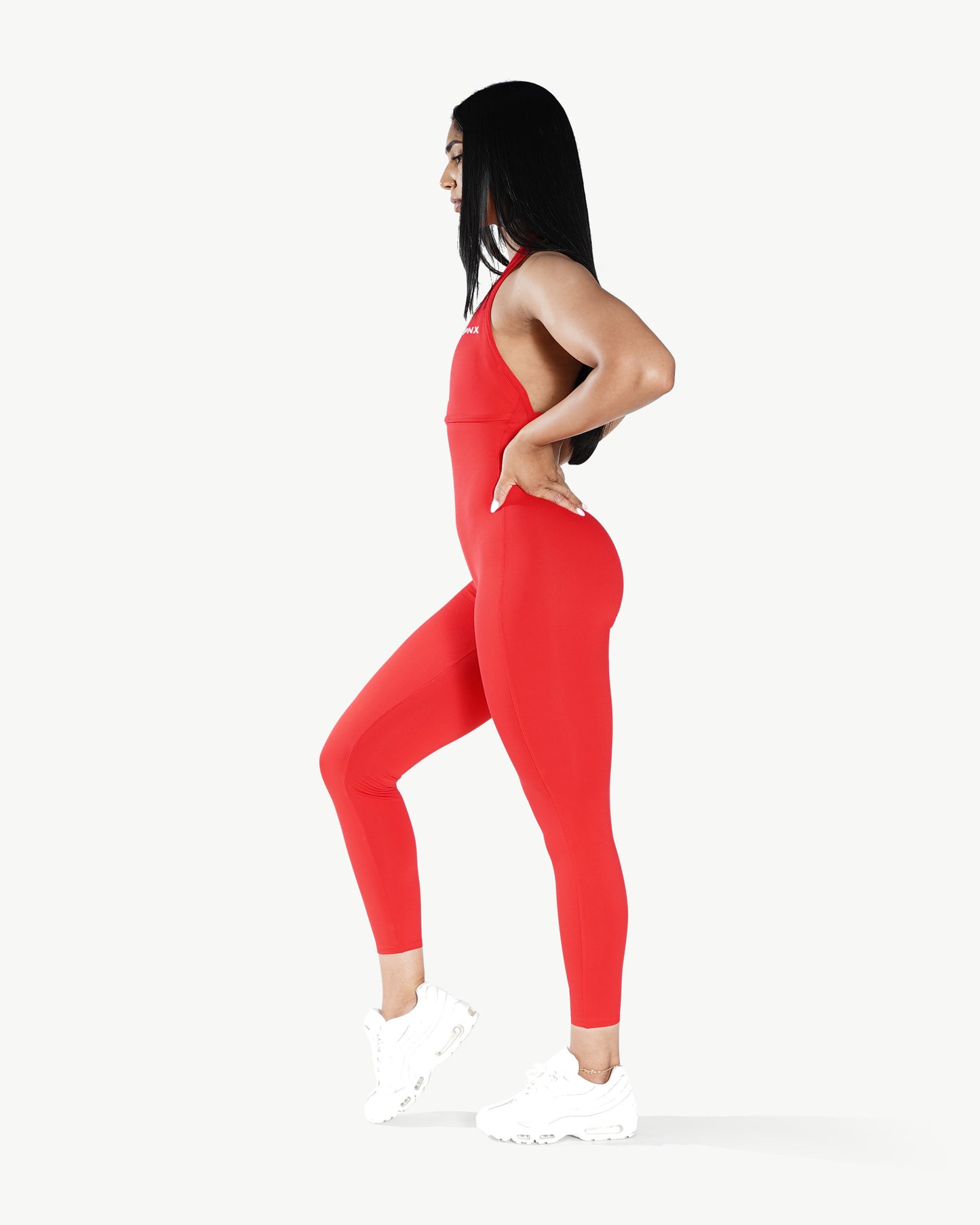 PNX - Swan Backless bodysuit - Red