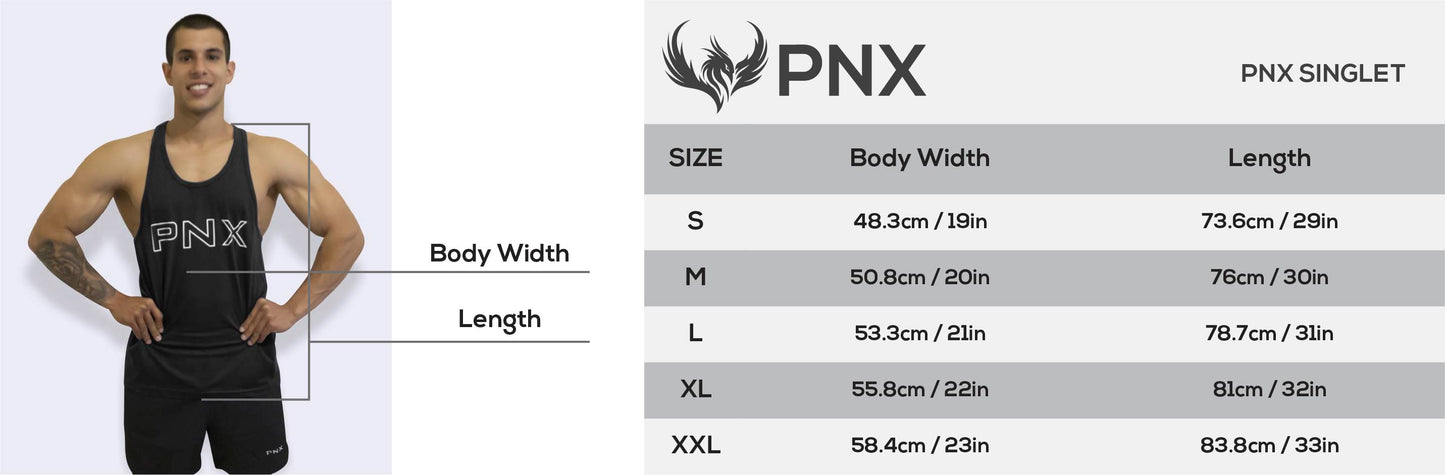 Clearance PNX - Stringer Singlet - Black