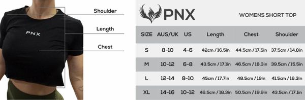 Clearance PNX - Sage Crop Top - Black