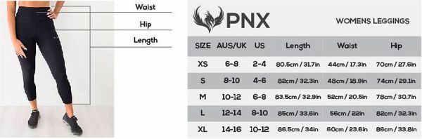 PNX - Josie's 7/8 Leggings - Gun Metal Blue