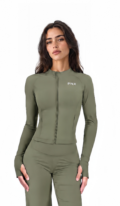 PNX - Josie Contour Jacket - Olive Green