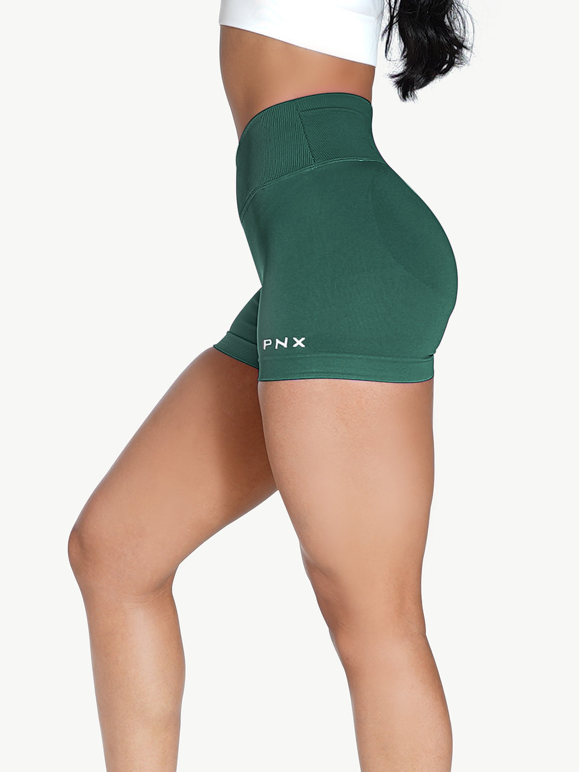 Aida Cross Over Scrunch Shorts - Green