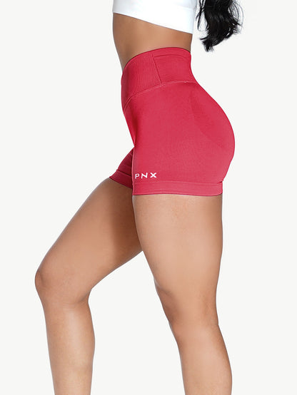 Aida Cross Over Scrunch Shorts - Red