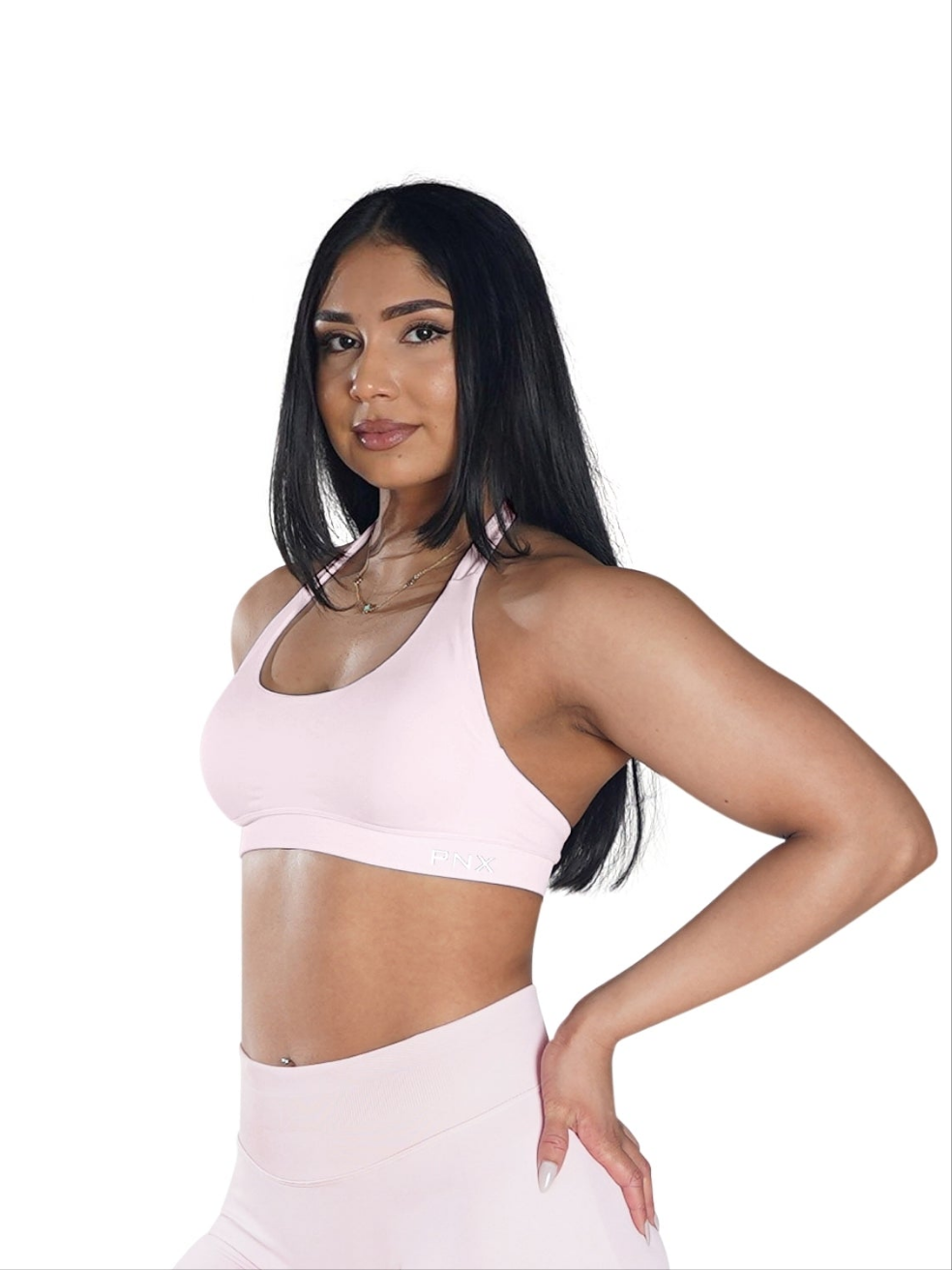 PNX - Nova Halter Neck Sports Bra - Pink