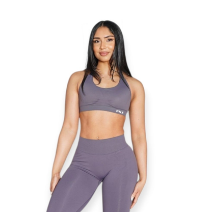 PNX - Nova Halter Neck Sports Bra - Truffle