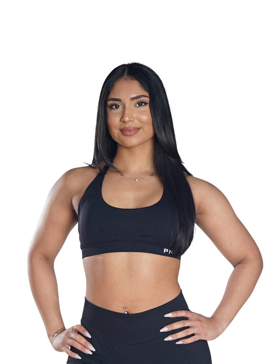 PNX - Nova Halter Neck Sports Bra - Black