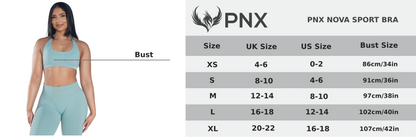 PNX - Nova Halter Neck Sports Bra - Ice Green