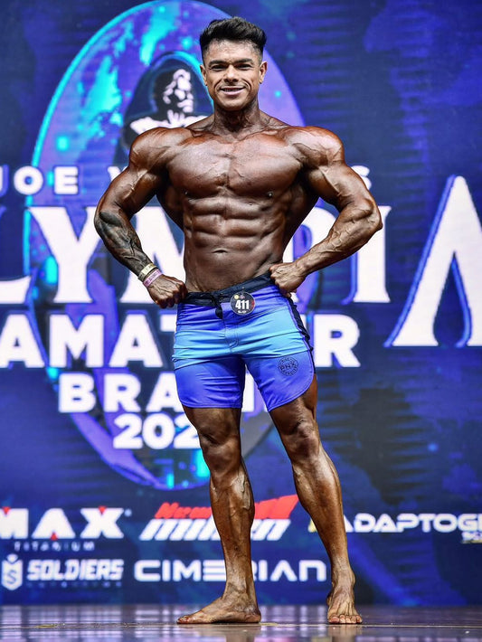 PNX - Mens Pro Beach Shorts 17 inches - Rise - Faded Blue and black