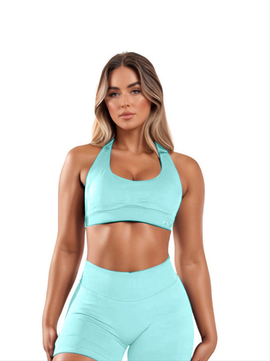 PNX - Nova Halter Neck Sports Bra - Ice Green