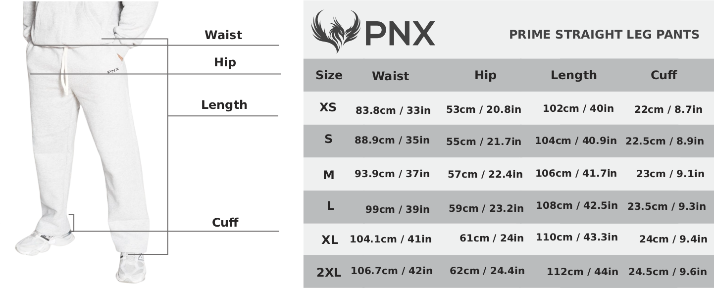 PNX - Prime Straight Leg Pants - Light Grey