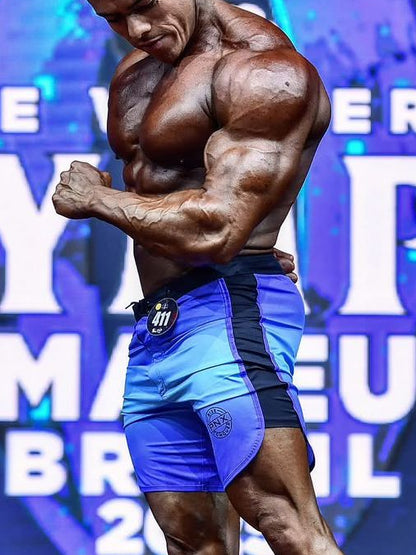 PNX - Mens Pro Beach Shorts 17 inches - Rise - Faded Blue and black