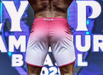 PNX - Mens Pro Beach Shorts 17 inches - Force - Faded white and pink