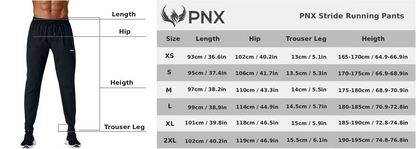 PNX - Stride Running Pants - Black