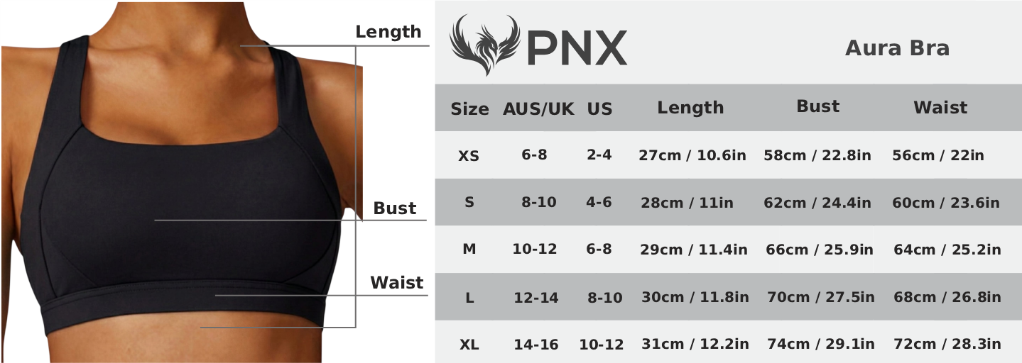 PNX - Aura Sports Bra - Eclipse Black
