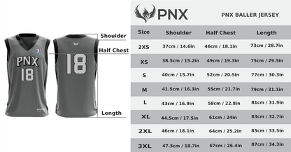 PNX - Baller Singlet - Grey