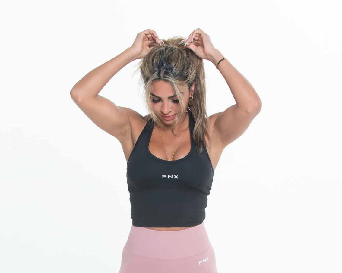 PNX - Halter Neck Singlet - Black