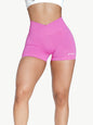 PNX - Aida Cross Over Scrunch Shorts - Pink