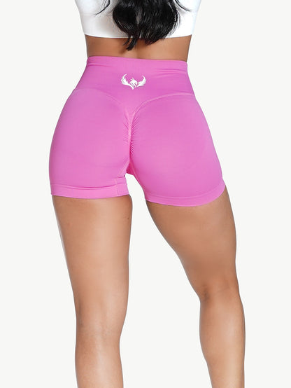 PNX - Aida Cross Over Scrunch Shorts - Pink