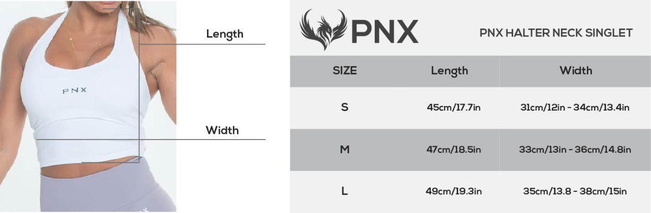 PNX - Halter Neck Singlet - Black