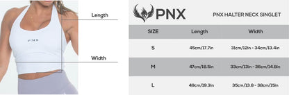 PNX - Halter Neck Singlet - Black