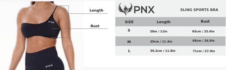 PNX - Sling Sports Bra - Black