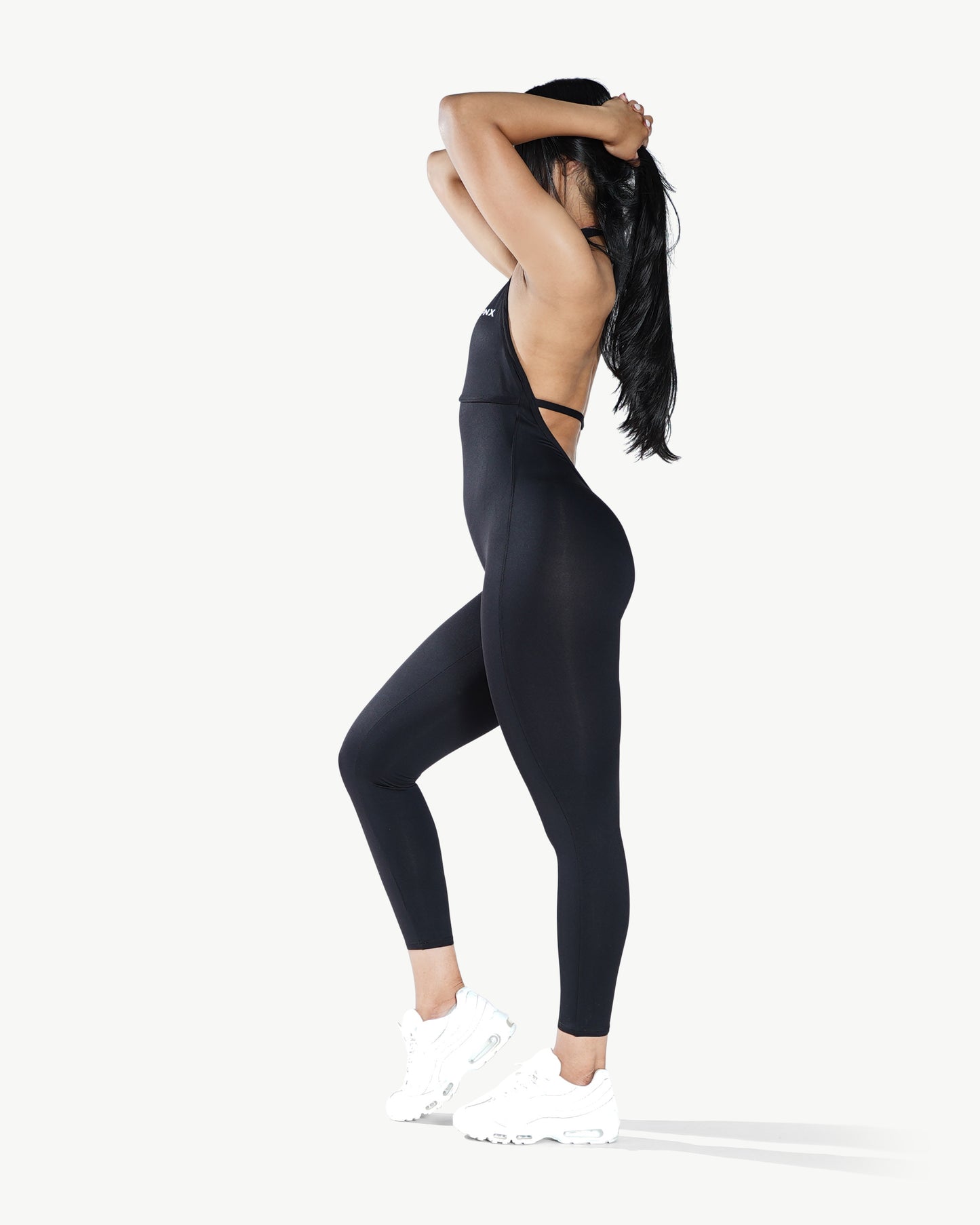 PNX - Swan Backless bodysuit - Black
